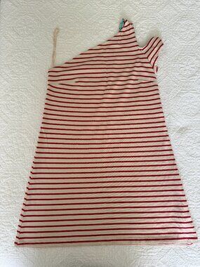Maeve by Anthropologie Red & White Striped Dress - Size Medium
